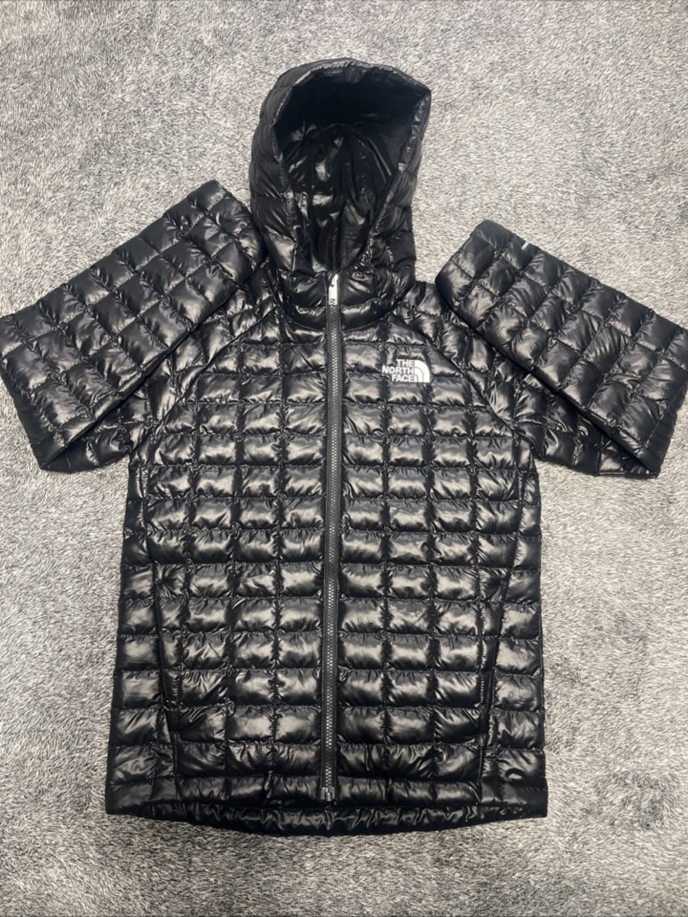 The North Face Kids Black Hooded Lightweight Puffer Jacket